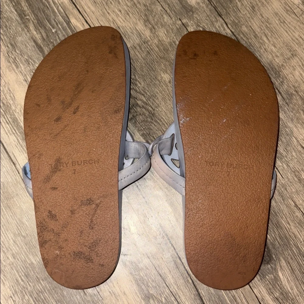 Tory Burch Miller Cloud Women's Leather Ergonomic Slide Sandals size 7